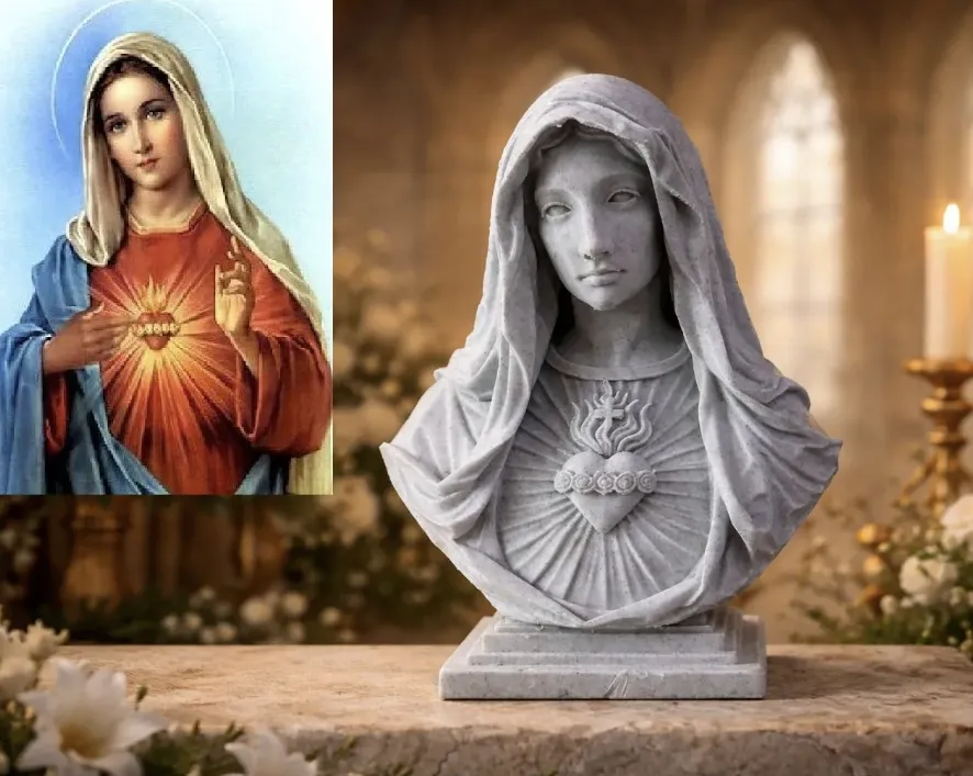 Virgen Maria Nazareth 15cm alto